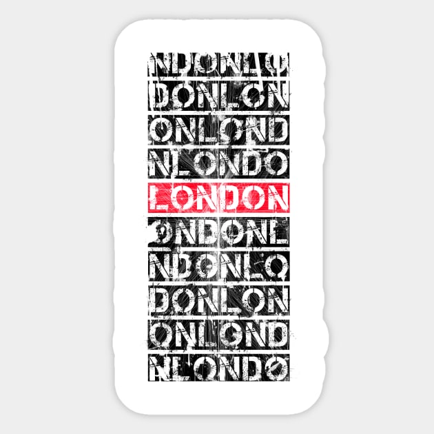 London Sticker by rendezbleu